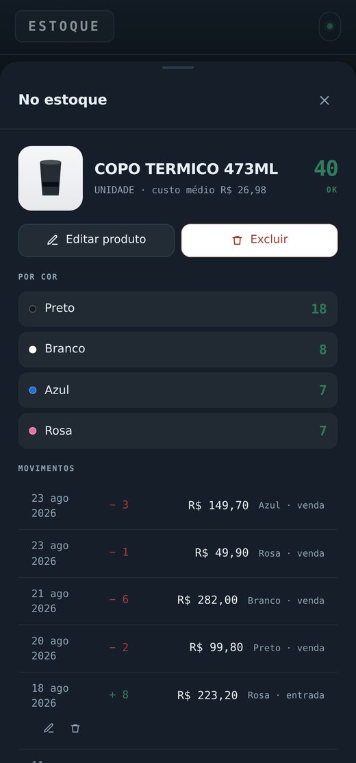 Tela: Corrigir um lançamento