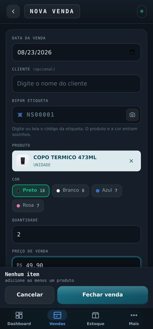 Tela: Registrar uma venda